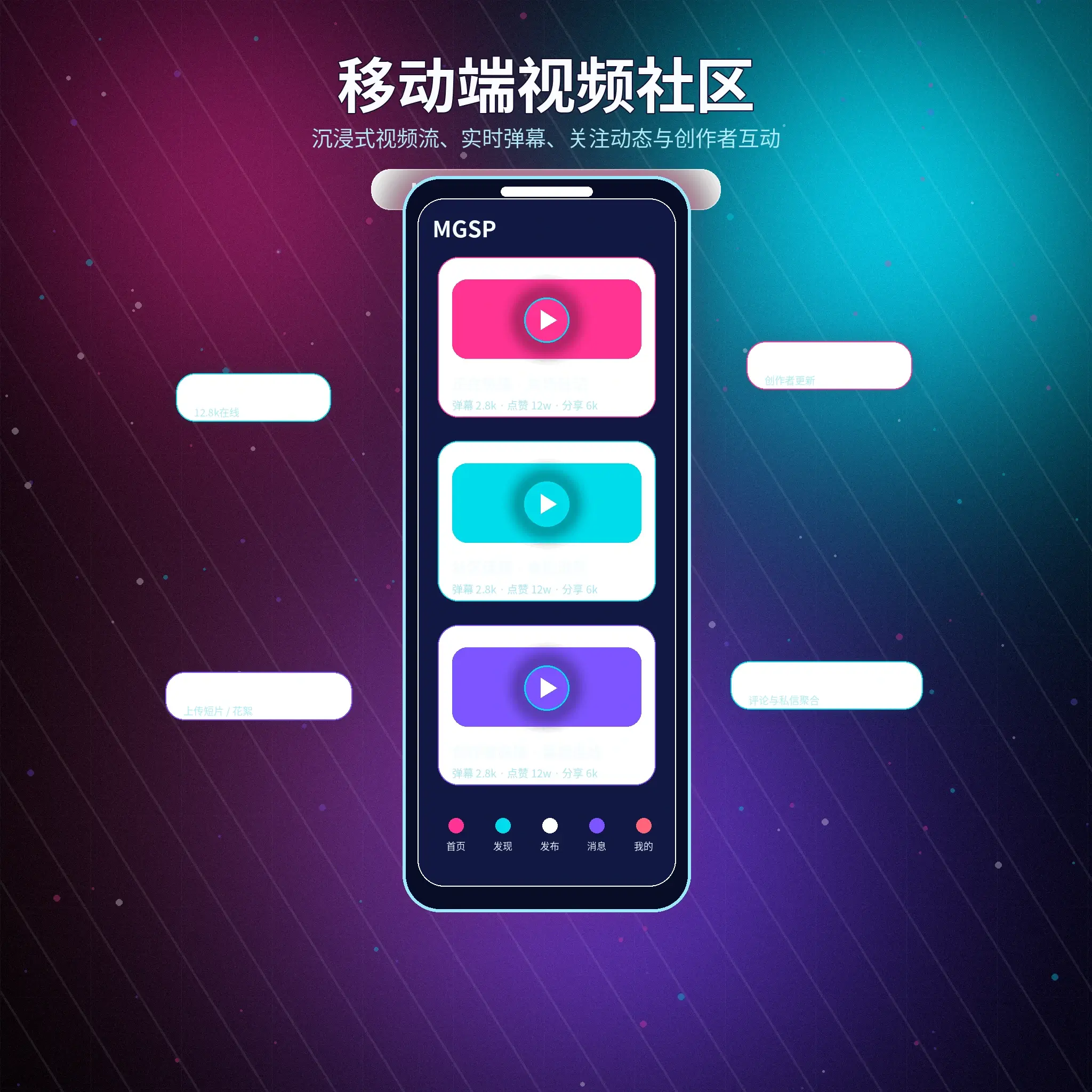 蘑菇视频APP移动端内容浏览